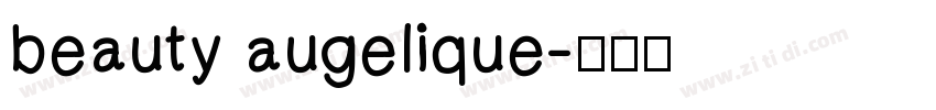 beauty augelique字体转换